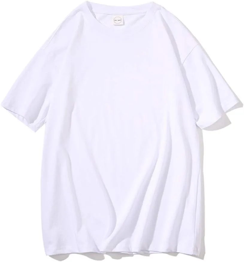 

Футболка летняя Unisex Casual Solid Color Top O Neck Short Sleeve Plus Size Goodliest