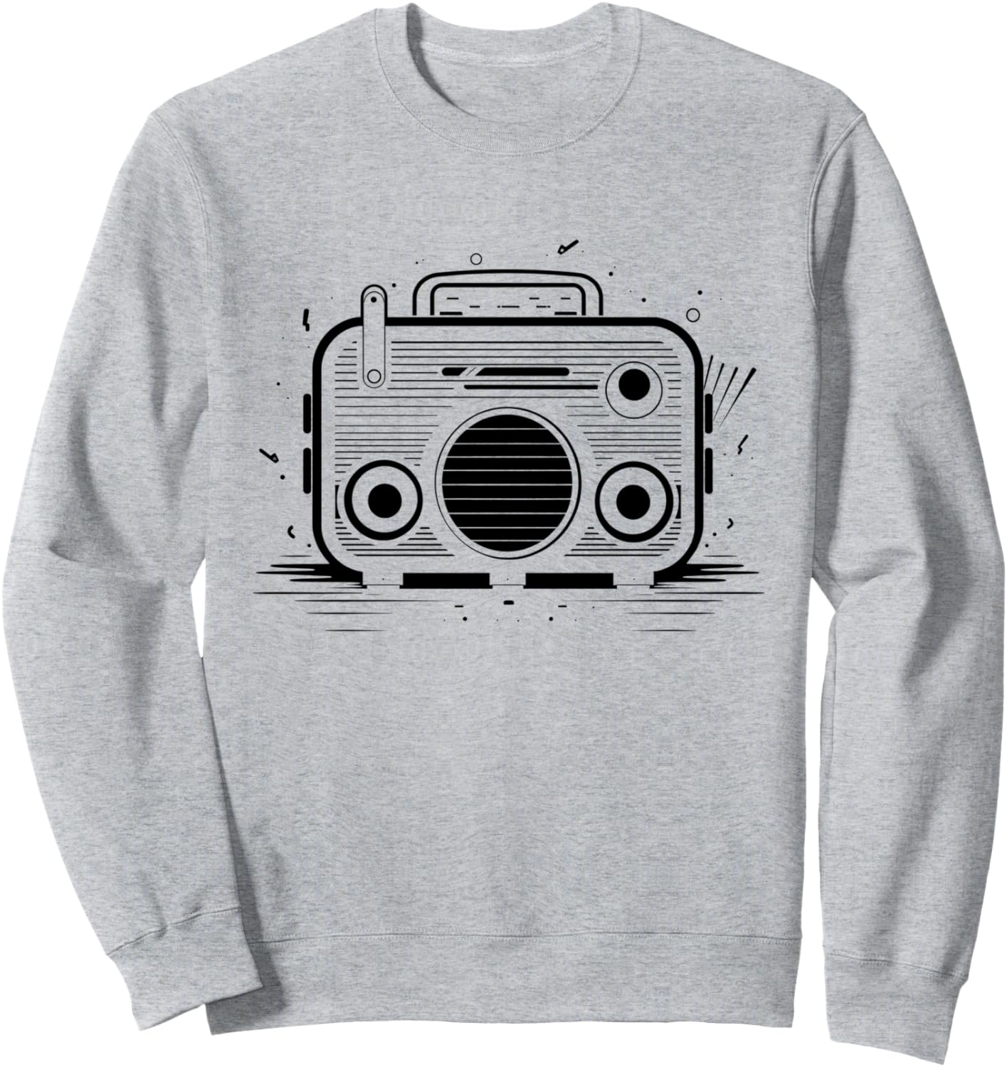 

Винтажная толстовка в стиле ретро с изображением радио Retro Shirts And Giveaways, серый