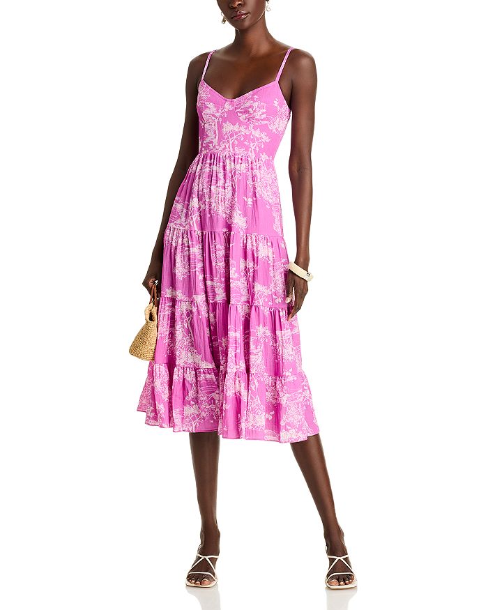 

Туалетное платье-майка миди - эксклюзив AQUA, розовый