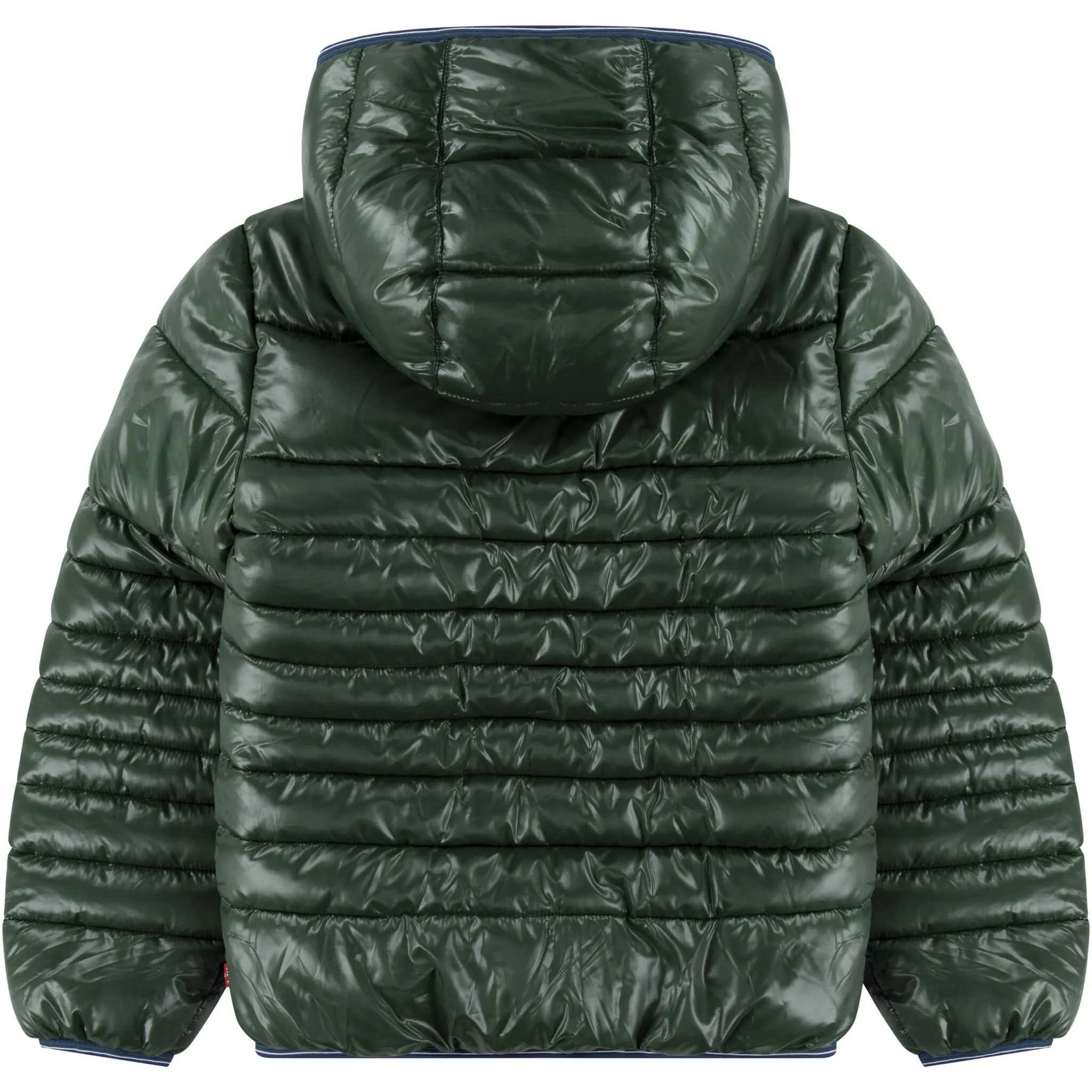 Детская стеганая куртка Levi's «SHERPA LINED MDWT PUFFER JACKET», с капюшоном, для мальчика с капюшоном Levi'S Kids, цвет eden — фото 2