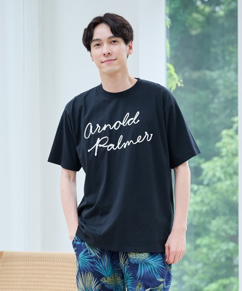 

Футболка с графическим принтом Arnold Palmer, черная, Черный, Футболка с графическим принтом Arnold Palmer, черная