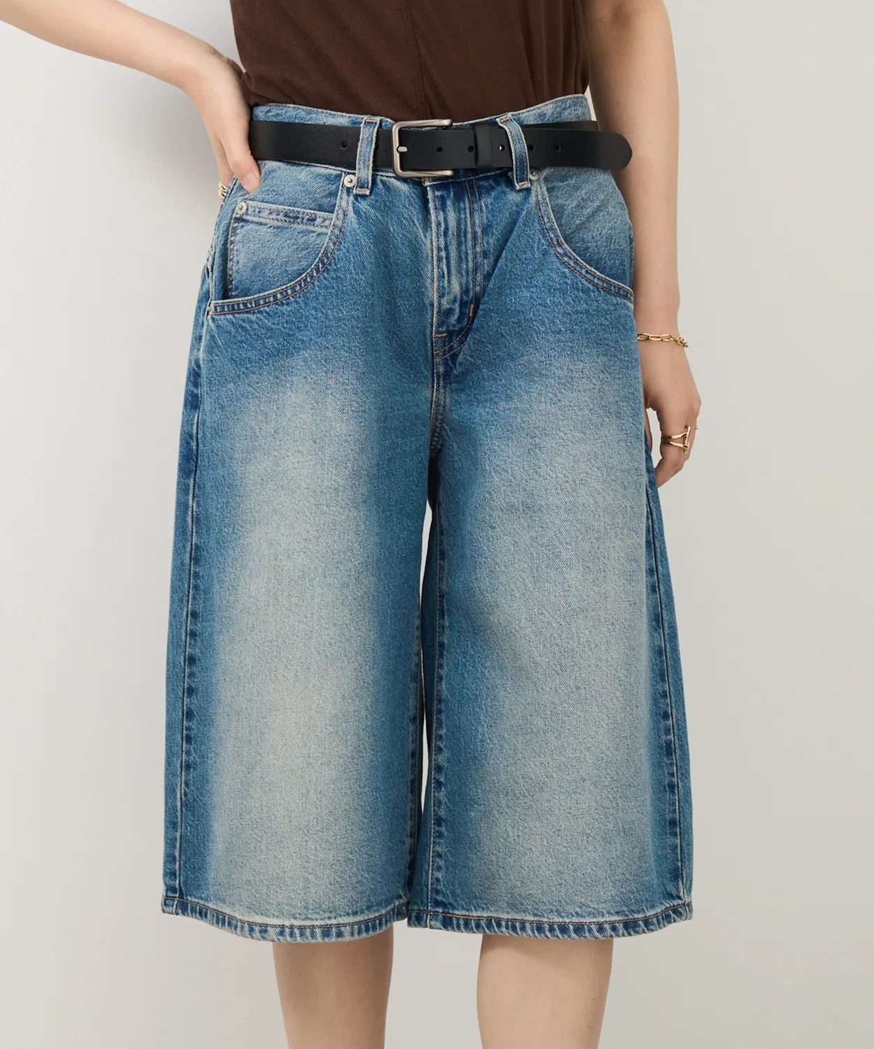 Шорты джинсовые Levi’s Super Baggy Jorts из хлопка, цвет индиго