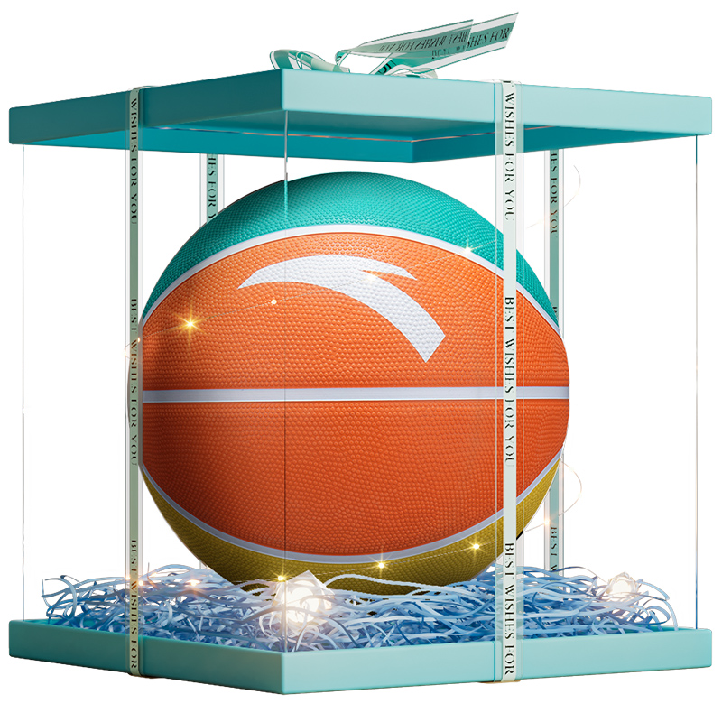 

ANTA Китайский резиновый баскетбольный мяч orange yellow green размер 7.5 тренировочный unisex