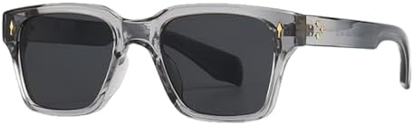 

Мужские солнцезащитные очки в квадратной оправе с защитой от УФ-излучения UV400, летний стиль, модные женские солнцезащитные очки для женщин, коричневые и черные MTZJH, Gray