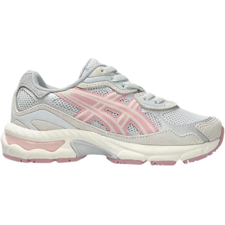 ASICS GEL NYC низкие детские беговые кроссовки gray pink для детей 3-7 лет — фото 3