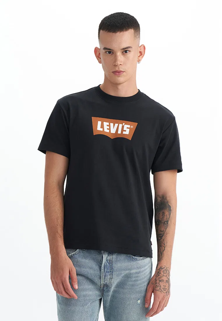 Футболка с коротким рукавом, мужская, Levi's, черный