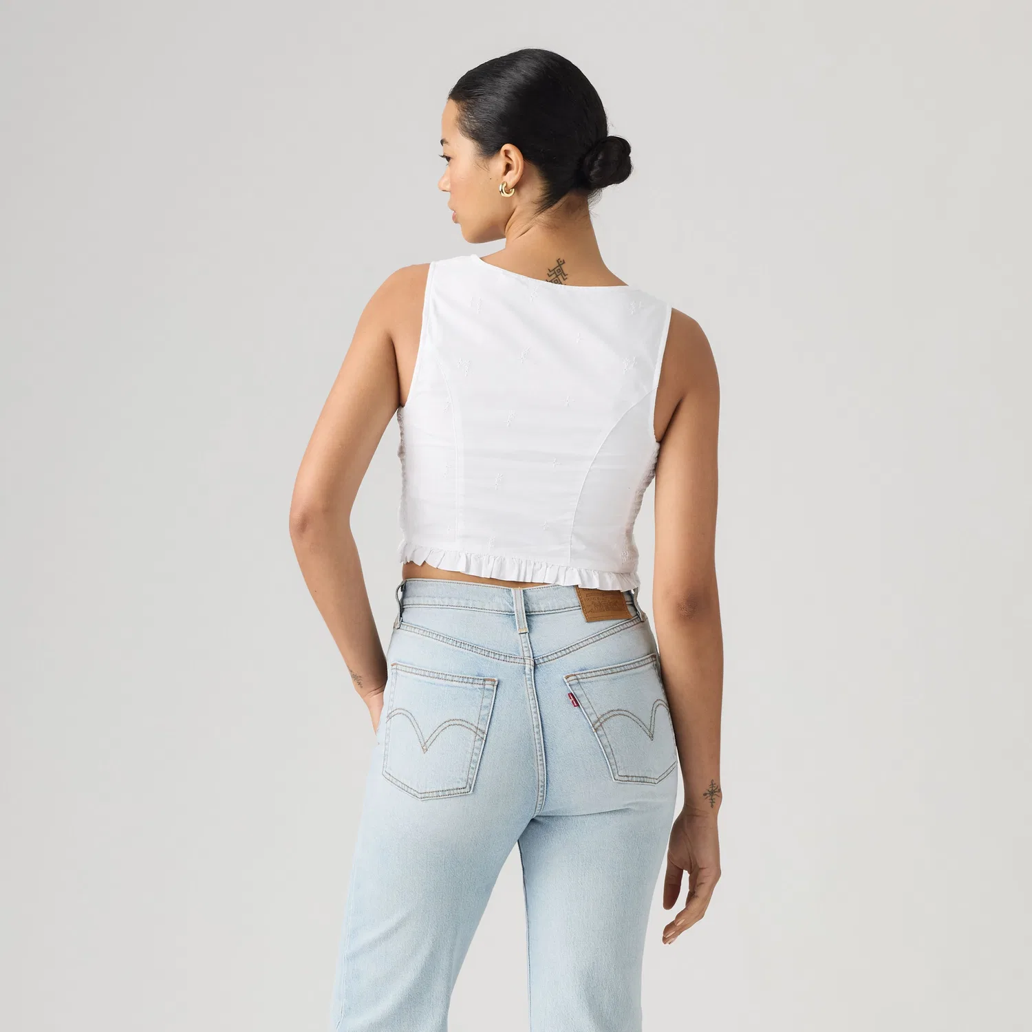 Блузка Тиган Levi's, White — фото 4