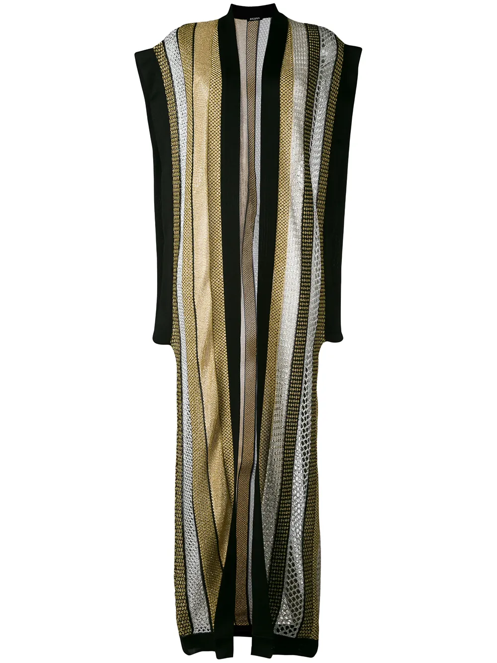 

Сетчатый кардиган BALMAIN, черный