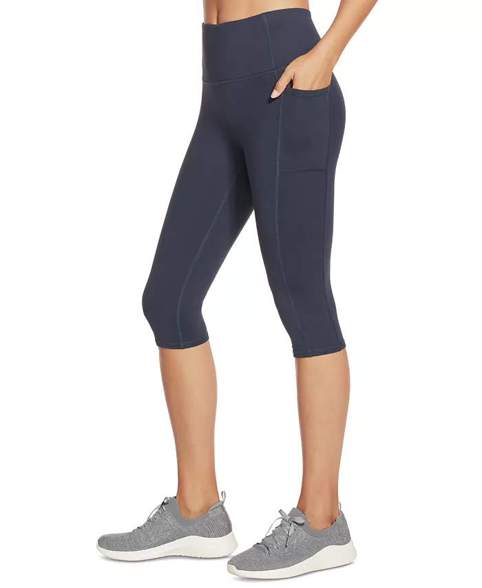 

Гофлекс укороченные леггинсы Skechers, синий