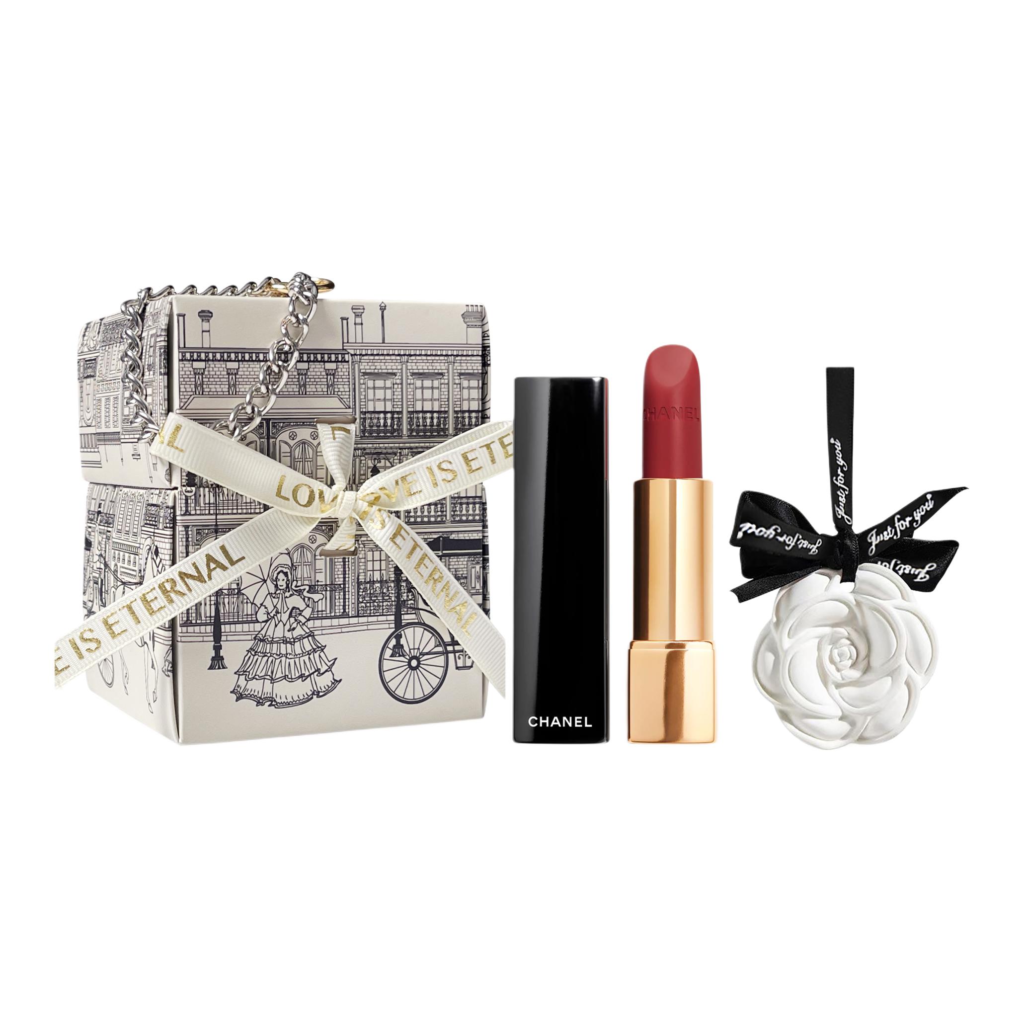 

Помады для женщин CHANEL, Chanel 58 красный коричневый+Camellia Aromatherapy+черный Angel Box