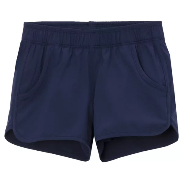 

Плавки-шорты из эластичной ткани для девочек 4-16 лет Lands' End, синий