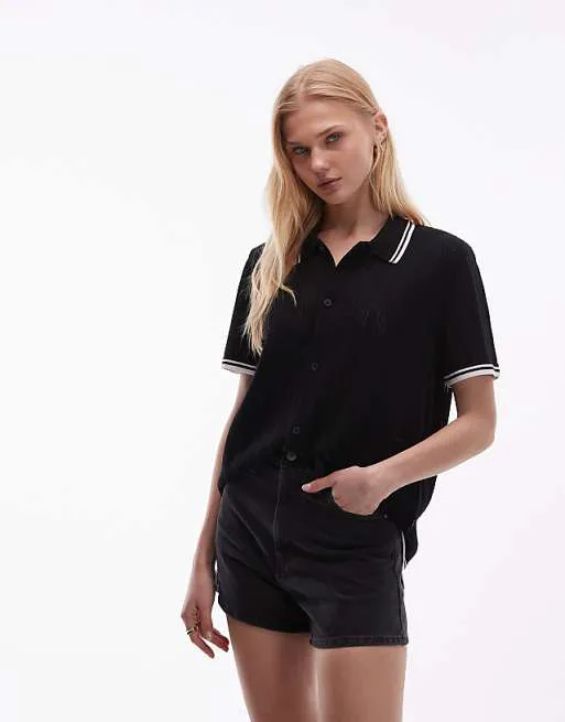 

Черная трикотажная рубашка-поло Carhartt WIP Ramsey