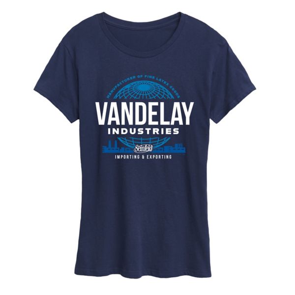

Женская футболка с принтом Seinfeld Vandelay Industries Licensed Character, синий
