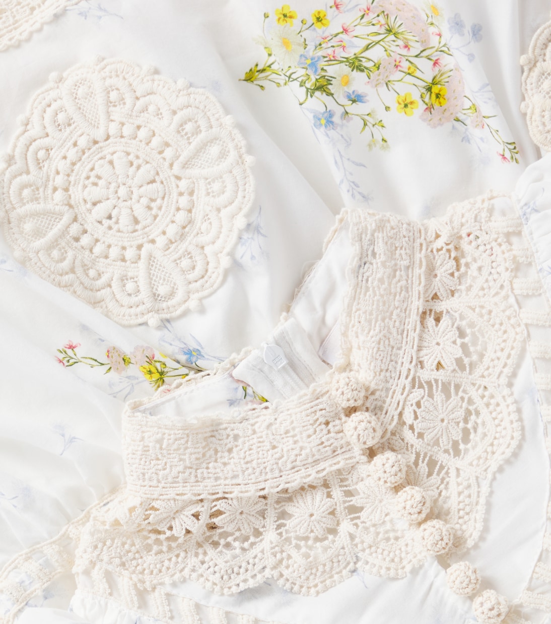 Платье-салфетка из хлопковой вуали с цветочным принтом Petite Amalie  , Spring Meadow Print — фото 2