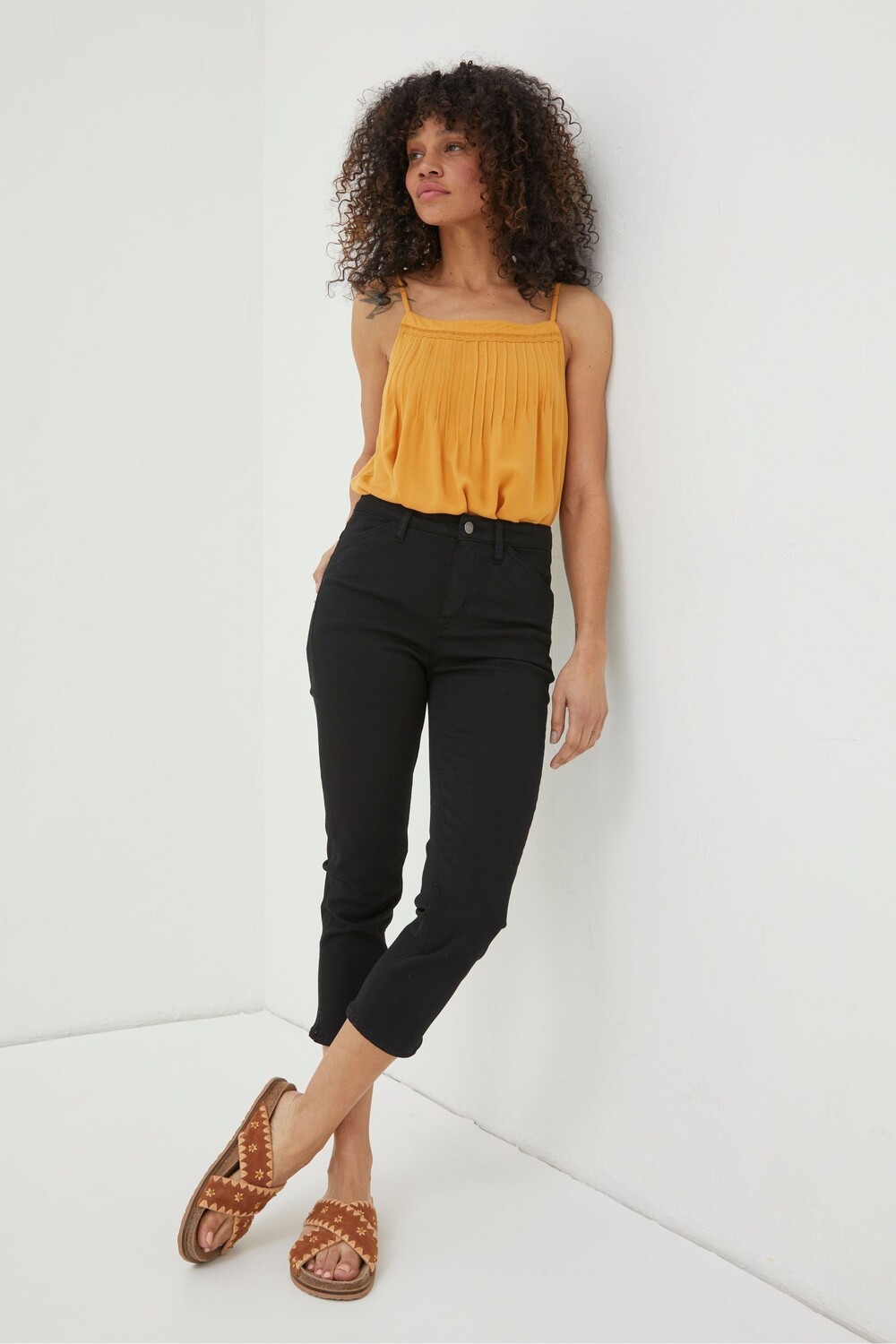 

Джинсы-капри FatFace Sway Fat Face, черный