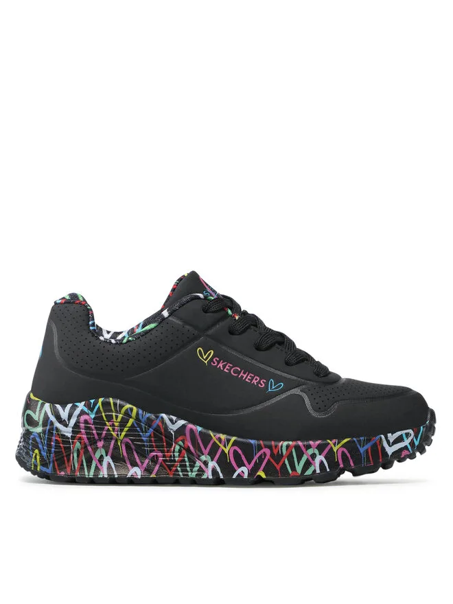 Skechers Кроссовки Uno Lite Lovely Luv 314976L/BKMT черные