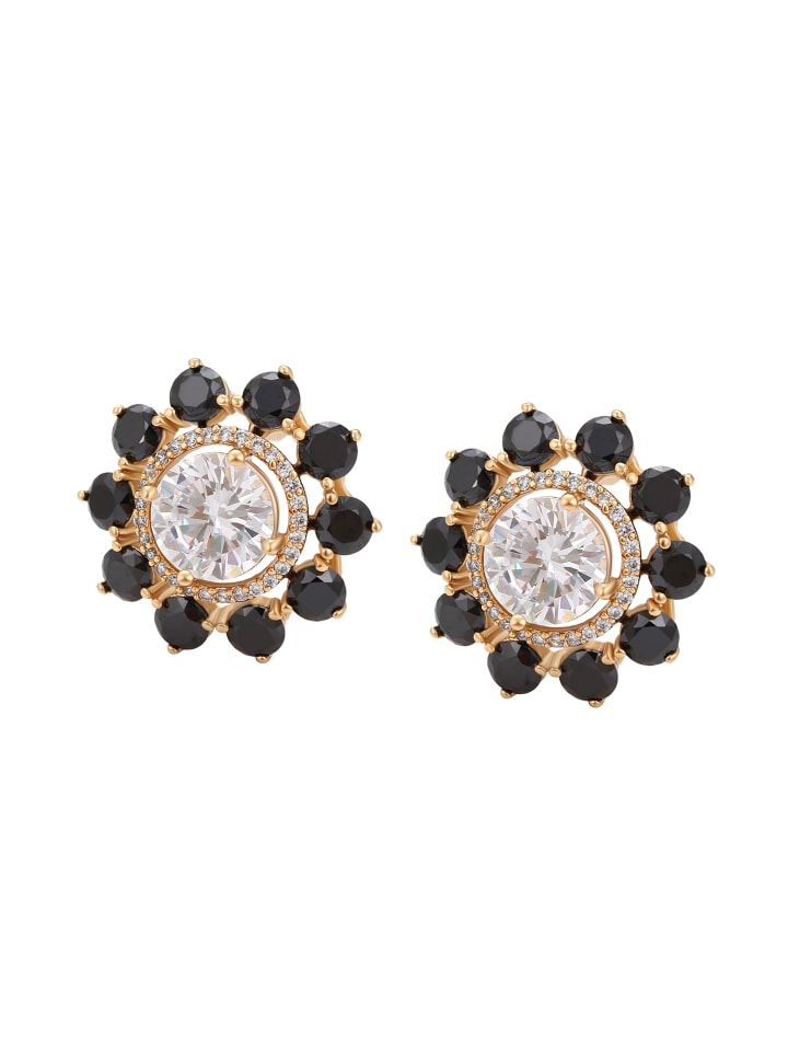 

Faina Женские серьги-гвоздики из розового золота и белого цвета