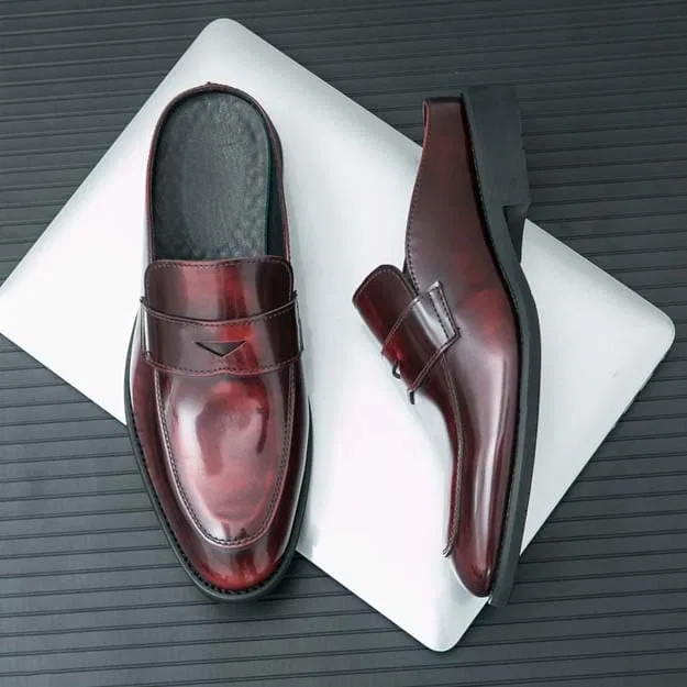 Мужские летние мюли Loafers & Slip-Ons, красный — фото 3