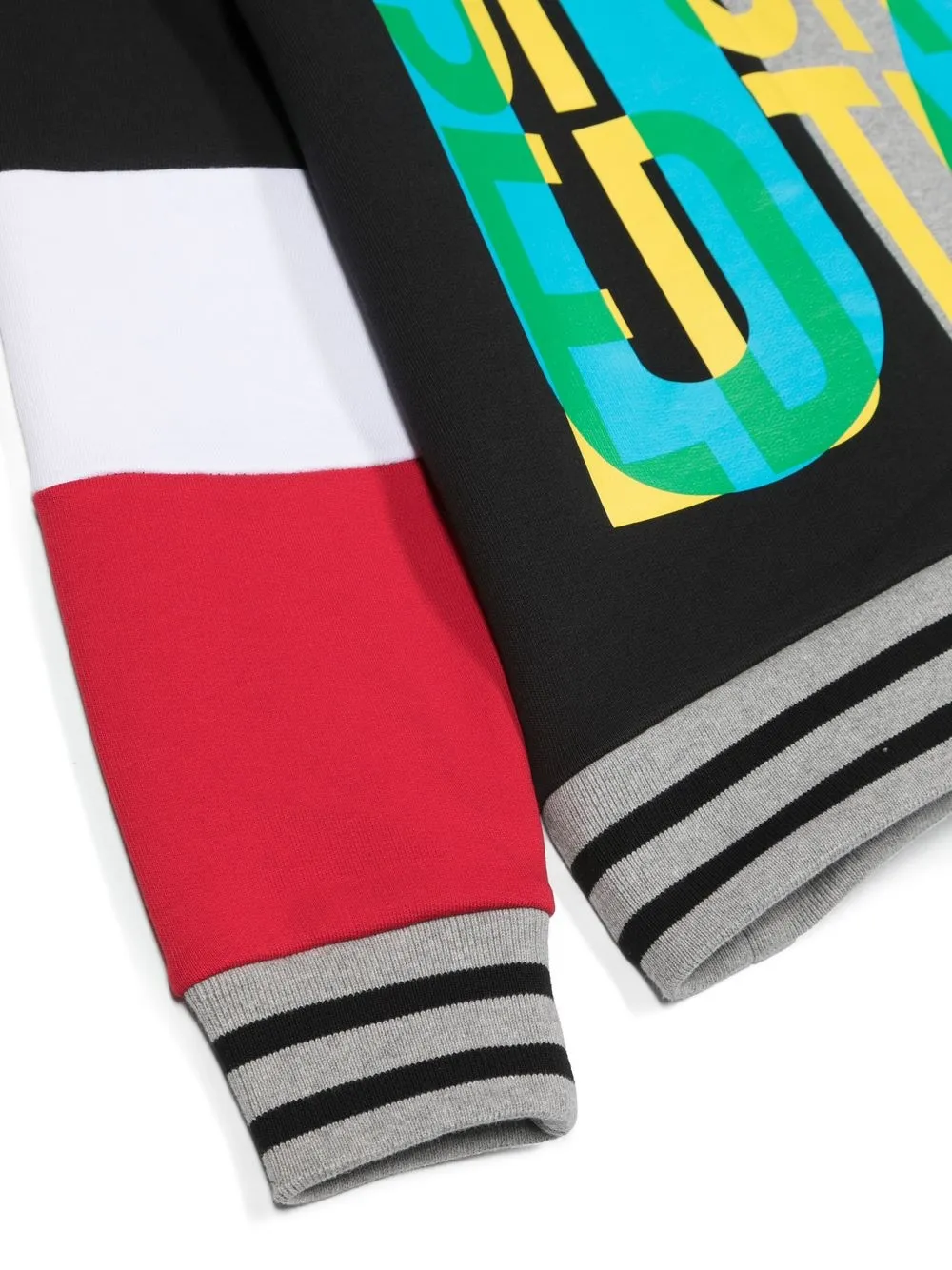 Толстовка в стиле колор-блок DSQUARED2 KIDS, черный — фото 3