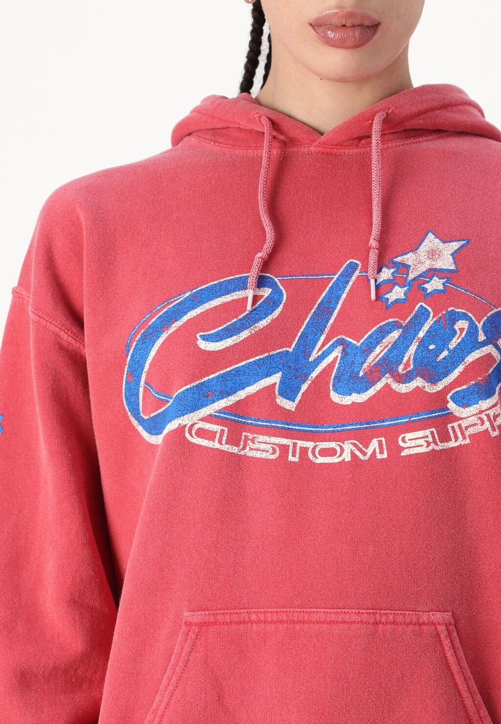 

Толстовка с капюшоном CHAOS VINTAGE BDG Urban Outfitters, красный