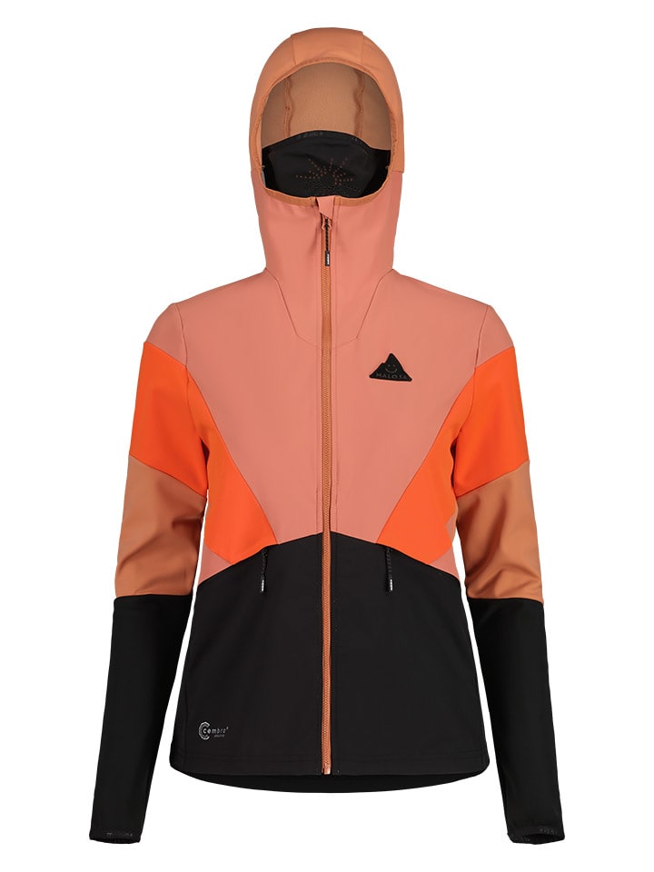 

Куртка софтшелл FronebenM Maloja, цвет orange/rosa/schwarz