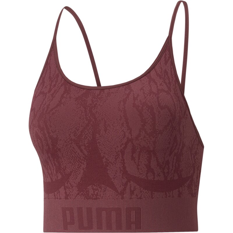 

Верхний трикотажный материал с низким уровнем ударопрочности Puma, цвет aubergine-snake print