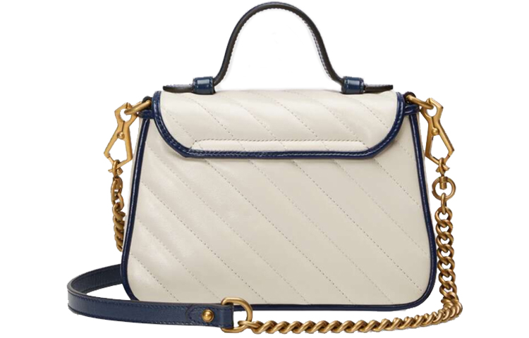 Женская сумка-мессенджер Gucci GG Marmont из стеганой кожи — фото 3