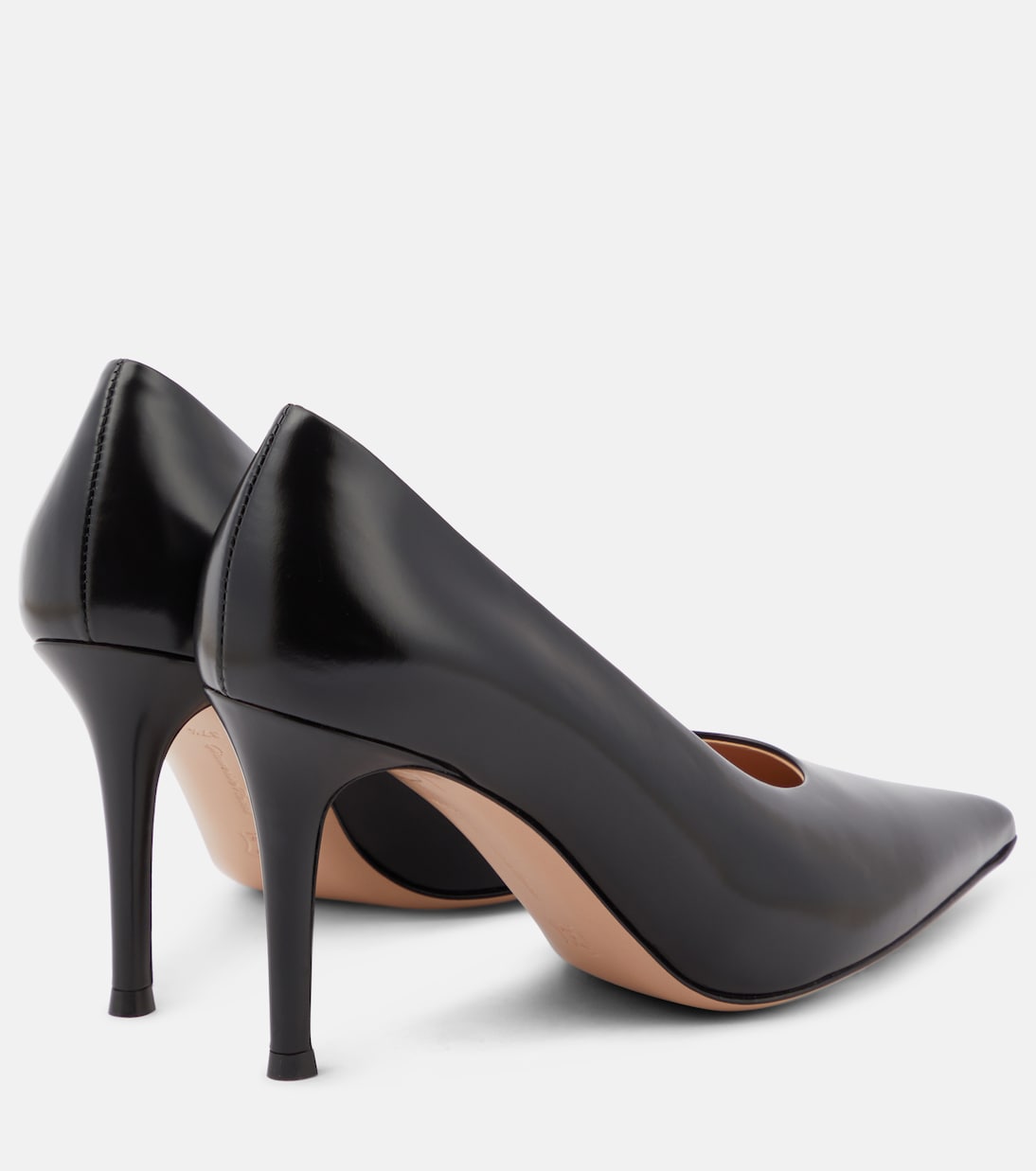 Туфли-лодочки Robbie из кожи Gianvito Rossi, черный — фото 3