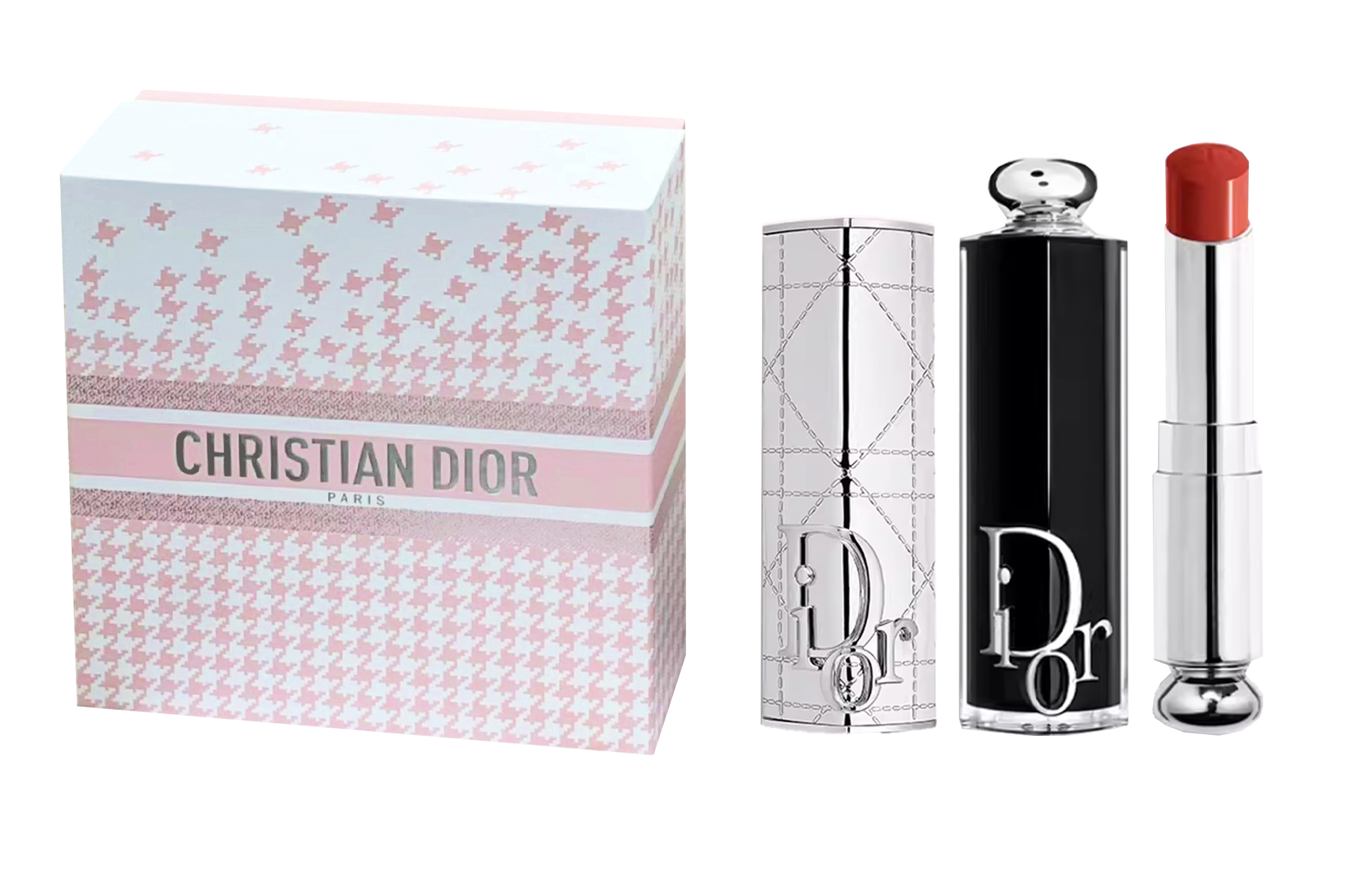 

DIOR Ограниченная серия 520 Silver Wicker Pattern Enchanting Box помада глянцевая легко растушевывается 3,2г