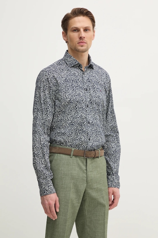 

Хлопковая рубашка Tommy Hilfiger, темно-синий