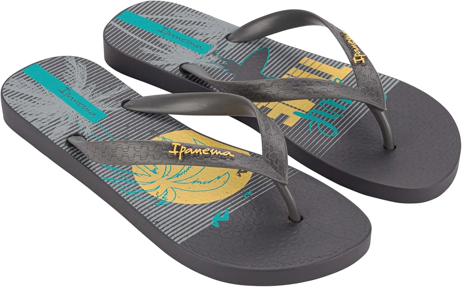 Мужские летние сандалии Ipanema Summer IV AdFlip Flops, синий/желтый/серый