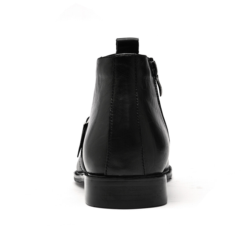 Туфли мужские Men"s Casual Men Mid-Top Ximo Bull, цвет Black Fleece-Lined — фото 4