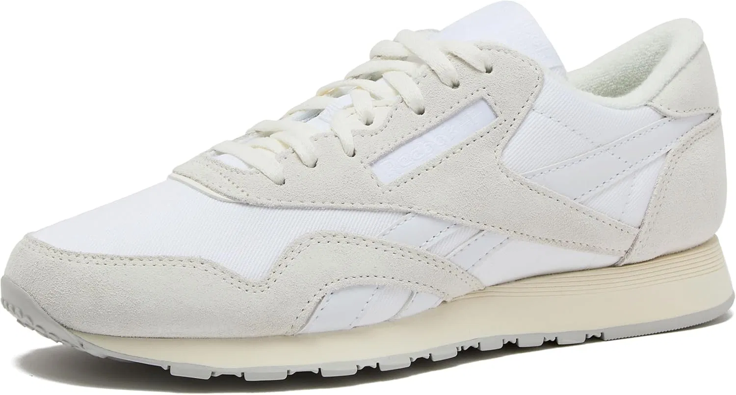 Мужские кроссовки Reebok Classic Nylon для тенниса, 2-White Barely Grey Chalk