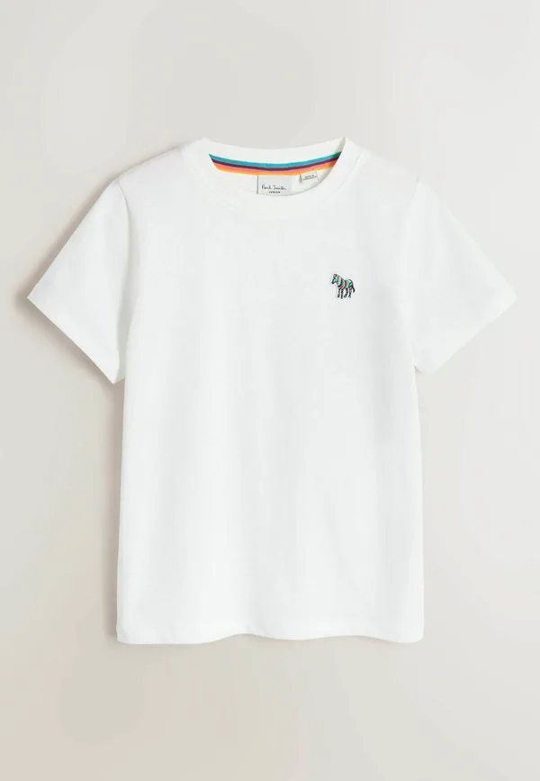Футболка базовая из коллекции colourblock signature t3 pack Paul Smith Junior, Green Orange White — фото 2