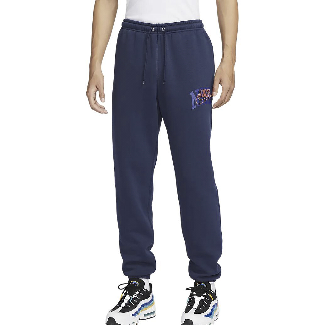 Клубные флисовые вязаные спортивные брюки мужские Deep Navy Blue Nike, Dark Navy Blue — фото 4
