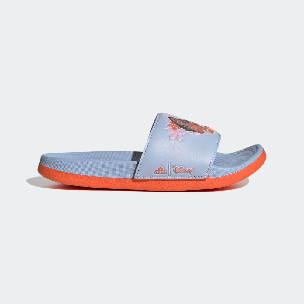 Шлепанцы Adidas Adilette Comfort для мальчиков, оранжевый/голубой — фото 2