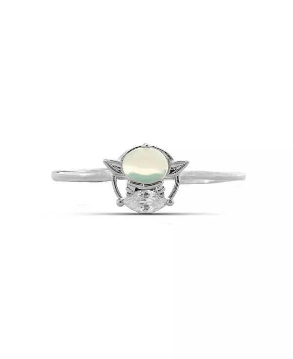 

Crystal Star Wars Grogu позолоченные регулируемые кольца Girls Crew, silver