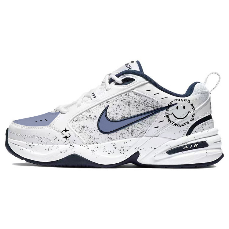 

Кроссовки Nike Air Monarch 4 Chunky Sneakers Unisex Low-Top White Blue, белый