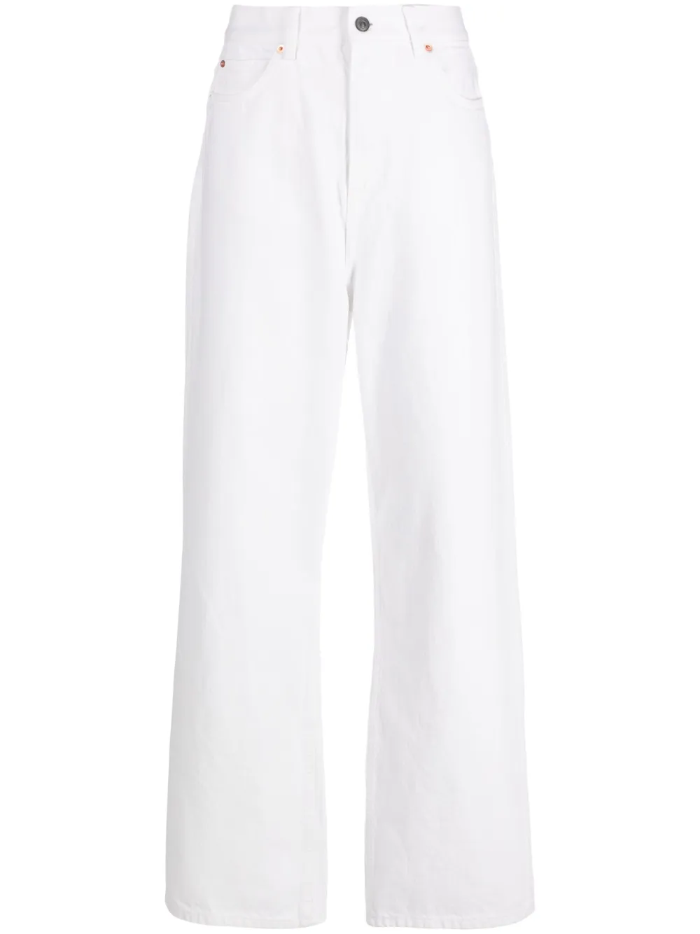 

Прямые джинсы с заниженной талией WARDROBE.NYC, белый