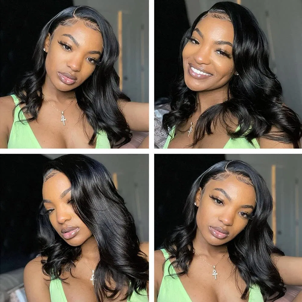 Парик из натуральных волос Body Wave 4x4 Lace Front 16 дюймов от TOOCCI Toocci