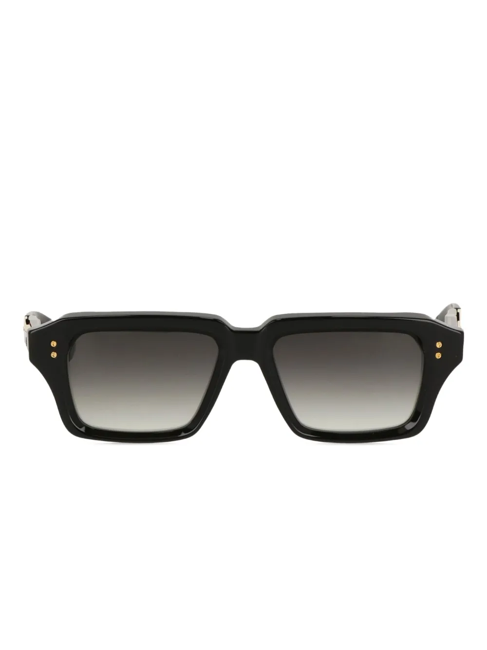 

Квадратные солнцезащитные очки с золотыми деталями Dita Eyewear, черный