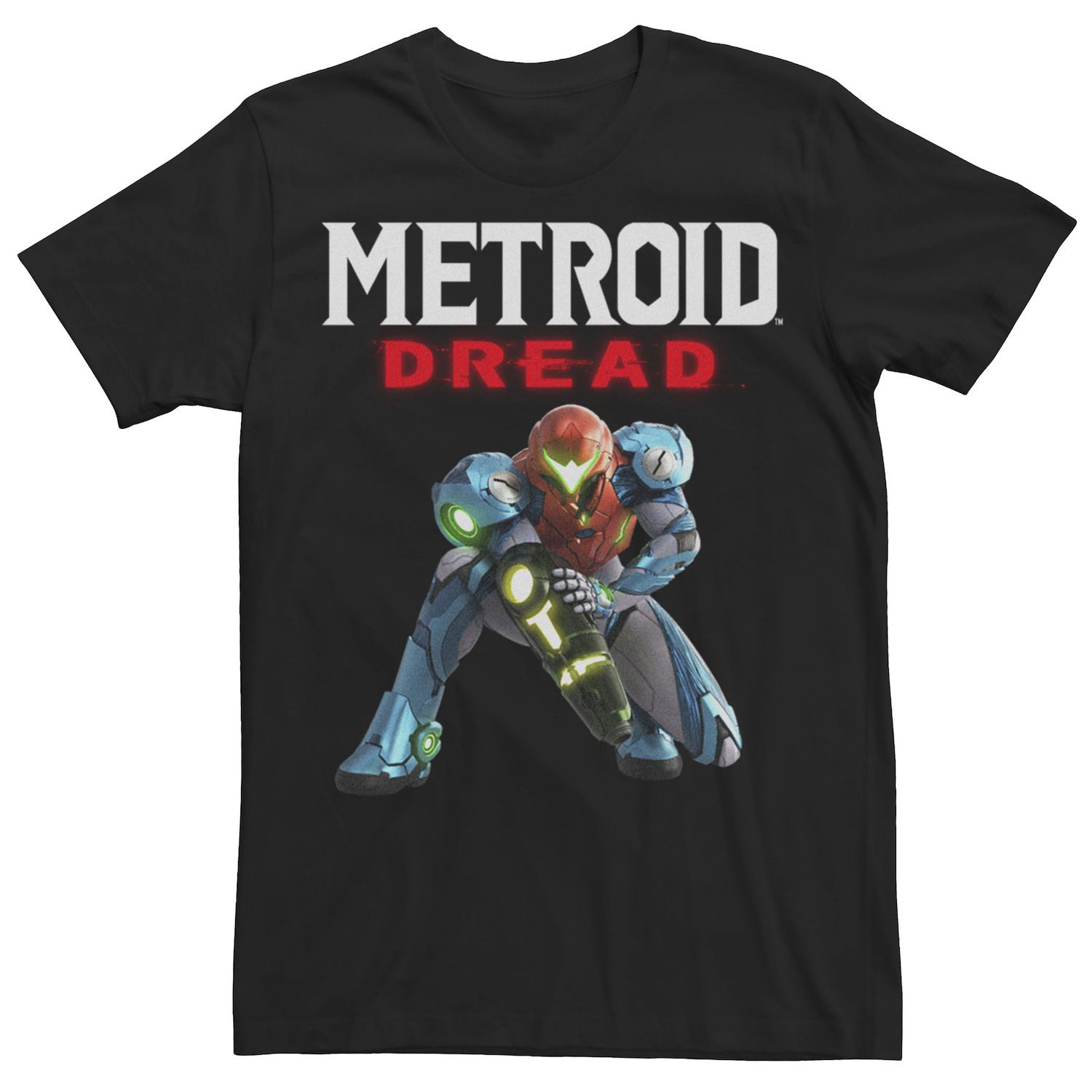 

Мужская футболка с логотипом Metroid Prime Dread Samus Licensed Character