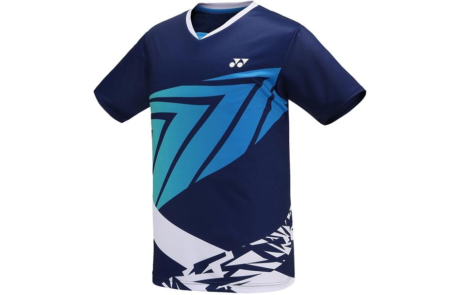 

Футболка мужская V-образный вырез умеренно прямой крой YONEX, темно-синий denim