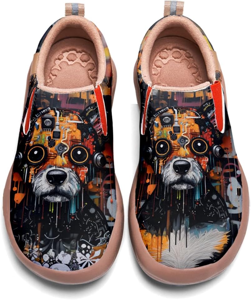 

Мужские повседневные лоферы с животным принтом, легкие кеды-слипоны для прогулок и путешествий, механический стиль Onehorse, Mechanical Organisms - N6