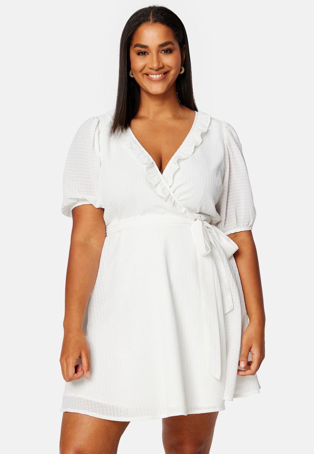 

Повседневное платье SHORT FRILL DRESS Bubbleroom, белый