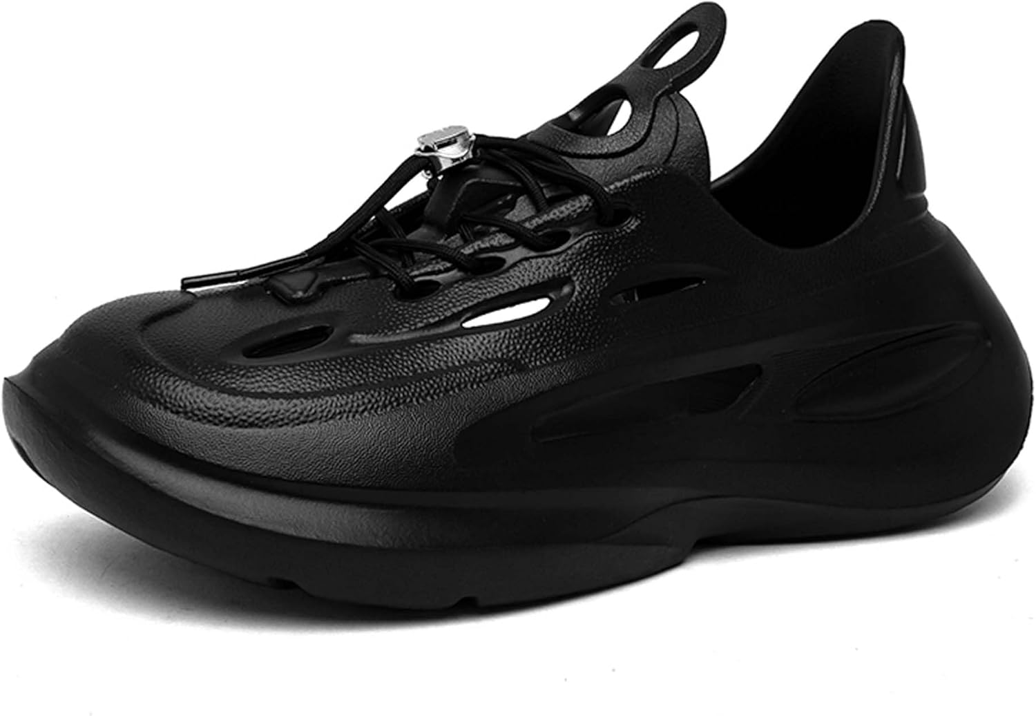 

Сандалии и шлепанцы с отверстиями для мужчин с противоскользящей подошвой для ношения на улице Cyyds, черный