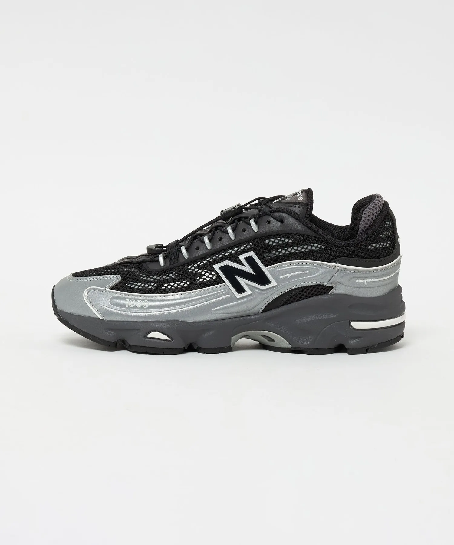 Мужские кроссовки New Balance M1000 с металлическим эффектом серебристые