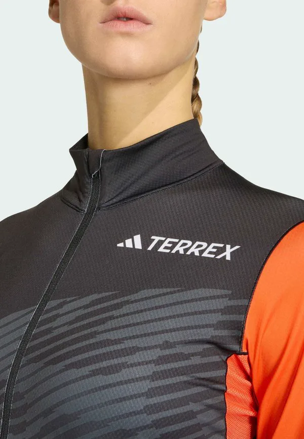 Футболка с длинными рукавами для кросс-кантри xperior Adidas Sportswear, Semi Impact Orange Black Grey Six — фото 4