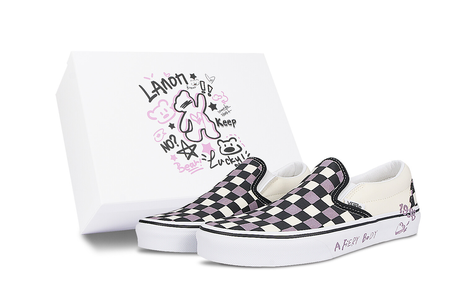 

Кроссовки Vans Slip-on Skateboarding Shoes Unisex, красный