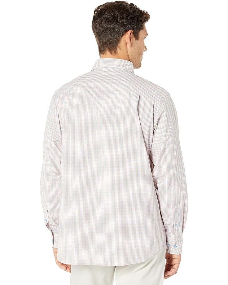 

Рубашка David Donahue Fusion Shirt, цвет Blue/Tan